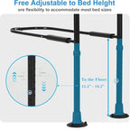 Bed Rails for Elderly Adults Safety, Elderly Assistance Products, Bed Rails for Seniors with Non-Slip Handles, Motion Sensor Light Fits King, Queen, Full, Twin (Compatible with Bed Frames 13.2"-19.7")