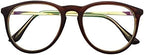 Mens Womens Oversize Readers +0.25 Reading Glasses Brown Frame Spectacles Eyewear