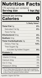 Anthony's Organic Oat Fiber, 1.5 lb, Gluten Free, Non GMO, Keto Friendly, Product of the USA