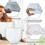 Pull On Style Adult Cloth Diaper for Women, Reusable Nappy Washable Elderly Incontinence Care Protection Nappies Underwear for Women, Repeatedly Washing Leak-Proof Safety Pants (35-49 inch Waist)