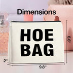 Funny Makeup Bag Gifts for Women Friends Hostess Gift Hoe Bag Cosmetic Bags Zipper Pouch Cool Gifts