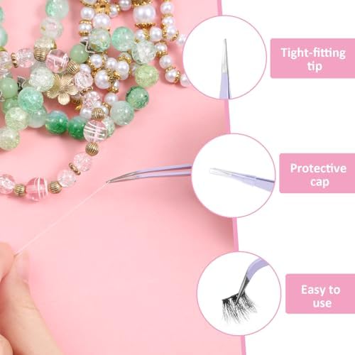 JJUNW 6 Pcs Lash Cluster Tweezers, Stainless Steel Curved Craft Tweezers Straight And Curved Tip, Purple Eyelash Tweezer For Eyelash Extensions, Diy Crafts, Nail Art, Scrapbooking, Jewelry Making