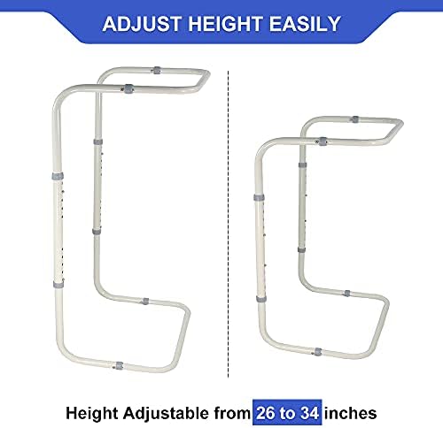 Zelen Blanket Lifter for Feet Lift Bar Sheet Riser Foot Tent Blanket Support Holder 26-34'' Adjustable Bed Cradle Assistance Device Hospital Bed Rail Accessories Leg Knee Ankle Post Surgery Recovery