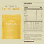 USANA Nutrimeal Meal Replacement Shake - French Vanilla - NON-GMO - Gluten Free - Low Glycemic - 540 Grams - 9 Servings