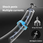 Heuceo 5.3" Male BDSM Electric Shock Urethral Dilator Plugs Set, Stainless Steel Flexible Beads e-stim Urethral Sound Dilator Metal Urethral Penis Plug Urethral Sounds Masturbation Rod Sex Toys (8mm)