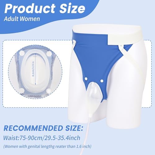 2026 Upgraded Urine Collection Bag, Reusable Condom Catheters with 1000ml & 2000ml Bags, Portable & Comfortable Wearable Urinary Drainage System(Women's Version)