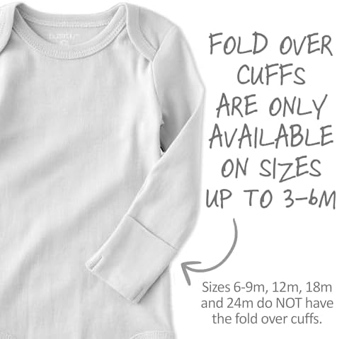 Butterblu Baby Sterling 3-pack Kimono Bodysuits 100% Organic Cotton Side Snap for Baby Boys & Girls