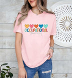 Occupational Therapy Shirt for Women Occupational Therapist Tshirt OT Month Assistant Tee Tops