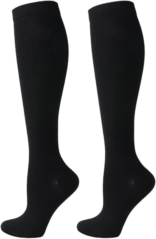 2 Pairs Compression Socks for Women Men Circulation-Best Support for Nurses,Running,Athletic,Travel
