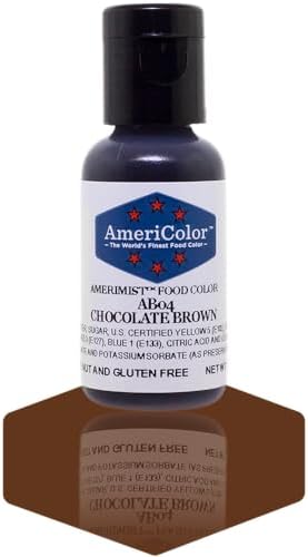 AmeriColor AmeriMist Chocolate Brown Airbrush Food Color, .65 Ounce
