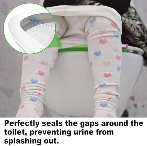 4Pcs Toilet Seat Splash Guard, Pee Shield & Urine Deflector for Boys, Anti-Splash Toilet Guard for Potty Training, Easy-to-Clean Portable Pee Deflector for Bathroom
