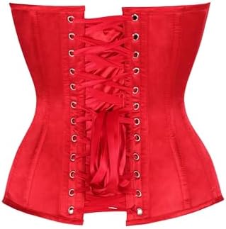 Daisy Corsets Satin Overbust Corset Top for Women. Lingerie, Bustier, and Plus Size. Steel Boned Cincher - Zipper and Lacing