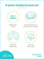 Simple Joys by Carter's Baby 6-piece Bodysuits (Short and Long Sleeve) and Pants Set