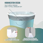 FORID Medium Drawstring Trash Bags - Plastic Garbage Bags 8 Gallon (30 Liter) White Disposable Can Liners for Kitchen Bedroom Bathroom Home Office (120 Counts) - Durable & Thick Trash Bags