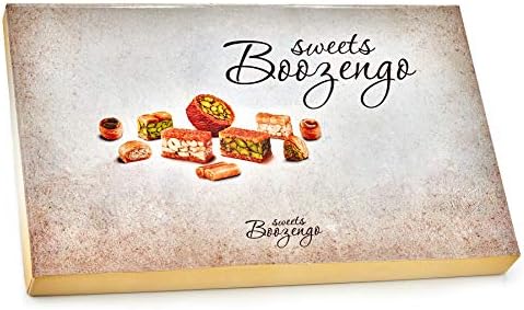 Baklava (Baklawa) Assortment Arabic Sweets| 38 Pieces (16 Oz)| Pistachio Cashew Nuts, Gourmet Oriental Dessert, Middle Eastern Baklava Pastry, Light Treats in Elegant Gift Box
