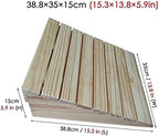 Bu Qi - US Loading Ramps, Threshold Ramp, Door Threshold Ramp Wood, Doorways/Entrance/Curb Ramp for Wheelchair & Scooter, Home Portable Non Slip Wedge Ramp (Size : 38.8x35x15cm)