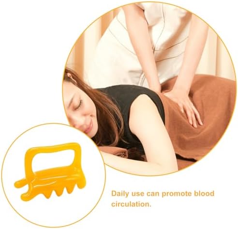 Beeswax Resin Double Push Massagers 2pcs Set Manual Back Neck Shoulder Massage Tools for Fascia Release and Muscle Relief
