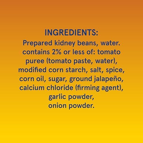 BUSH'S BEST 16 oz Canned Spicy Dark Red Chili Beans, Source of Plant Based Protein and Fiber, (Pack of 12)