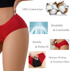 Women Incontinence Underwear, Leakproof Panties, Reusable Urinary Leakage Protective Briefs, Bladder Leak Fast Absorb (Medium)