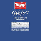 TOGGI Fine European Chocolate Wafers, Milk Chocolate (0.88 oz 24 Count)