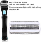 Portable Replacement Foil Head Accessory, Professional Replacement Foil Head Accessory Blade Refills with Trimming & Shaving For Professional Electric Back Hair Shaver