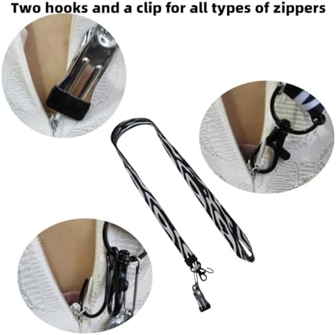 Dress Zipper Pull Helper with Hooks and Clip - Easy Zipper Pulls for Dresses(2 types) (Black and white)