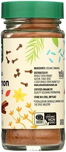 365 by Whole Foods Market, Organic Ground Cinnamon, 1.9 Ounce (Pack of 2)