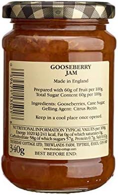 Thursdays Cottage Gooseberry Jam 340 g (Pack of 3)