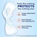Always Infinity Feminine Pads for Women, Flexfoam Pads with Wings, Size 3, Extra Heavy Absorbency, Unscented, 84 Count (3 Packs of 28)