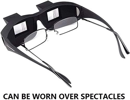 Flammi Lazy Glasses Prism Glasses Horizontal Spectacles Lie Down for Reading/Watching TV