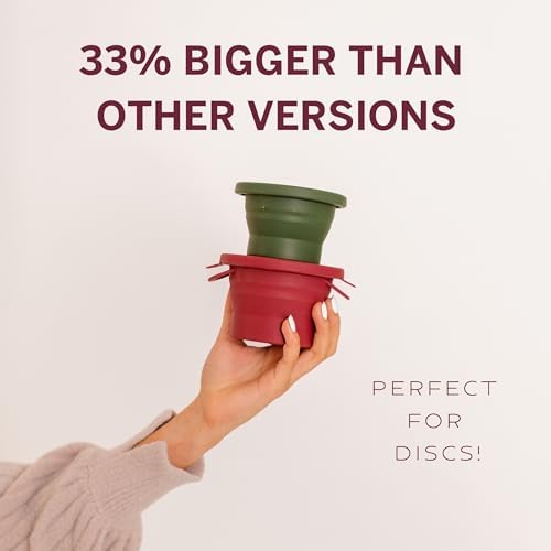 Pixie Menstrual Cup Compact Sterilizer for Feminine Care - Good for Public Restrooms, Camping or Dorms - Collapsible Cleaner Container for Your Menstrual Disc & Period Cup - Microwavable - Reusable
