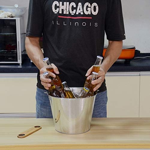 5-Quart Galvanized Pail Beer Bucket 9x9x7 inches (Pack of 2)