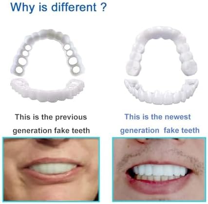 2 Pairs, Nature and Comfortable Top and Bottom, Regain Confidence Smile for Men and Women (2)