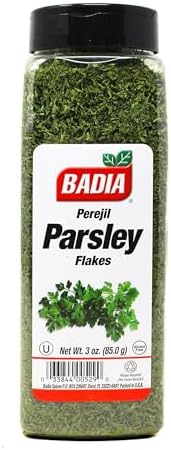 Badia Parsley Flakes, 3 oz – Fresh Aromatic Herb for Cooking, Garnishing & Seasoning