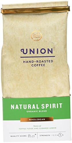 Union Hand-Roasted Coffee Union Hand Roasted Coffee Organic Natural Spirit Wholebean, 200G