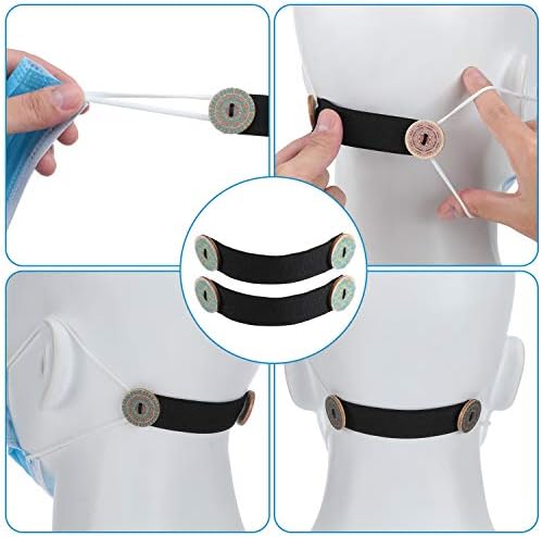 WILLBOND Ear Strap Extender Ear Strap Hook Cord Extension Buckle Protector Holder Hook Adjustable Anti-Slip Pain Relieved for Relieving Long-time Wearing Pressure Pain(30 Pieces)