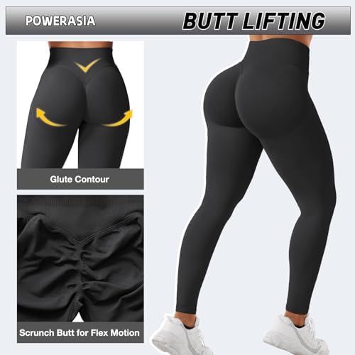Impact Hidden Scrunch Butt Leggings for Women Mid Low Waist Gym Workout Legging Tummy Control Booty Lifting Yoga Pants