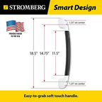 Stromberg Carlson RV Grab Bar – Entry Door Handle for RV, Camper, or Trailer – Exterior Assist Bar for Steps – Automotive Entry Grip for Outdoor Use - Back Soft Touch Finish