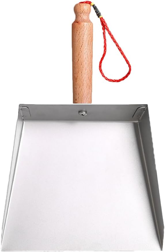 Mobestech Stainless Steel Small Dustpan with Short Handle for Household and Children Mini Metal Dust Pan for Tabletop Cleaning and Narrow Spaces 8.27 X 5.51 X 1.57 Inches