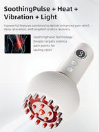 Sciatica Pain Relief Devices – Deep Tissue Massager with Multi-Mode Technology, Heat & Light Therapy, Targeted Relief for Sciatic Nerve & Lower Back Pain