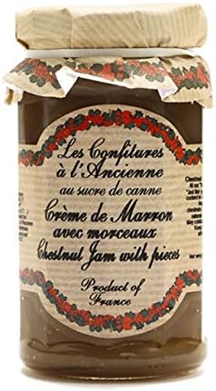 Chestnut Jam (Crème de Marrons) Andresy All natural French jam pure sugar cane 9 oz jar Confitures a l'Ancienne, One