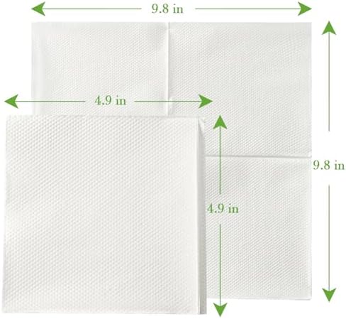 ECOLipak Lunch Napkins Bulk, 2000 Count Everyday Paper Napkins, 4.9×4.9 Inch Folded, 2-Ply Soft And Absorbent for Dinner, Gathering, Bar, Restaurants(9.8×9.8 Inch Unfolded)