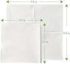 ECOLipak Lunch Napkins Bulk, 2000 Count Everyday Paper Napkins, 4.9×4.9 Inch Folded, 2-Ply Soft And Absorbent for Dinner, Gathering, Bar, Restaurants(9.8×9.8 Inch Unfolded)