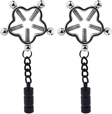 Metal Nipple Clamps Adjustable Exotics Nipple Grips Non-Piercing Nipple Rings Metal Nipple Clamps Nipple clip for women nipple toy