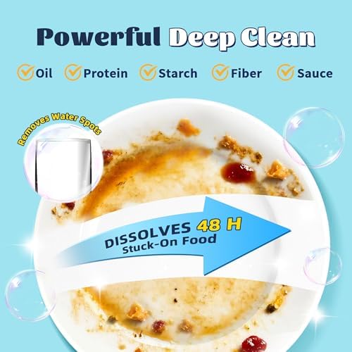 Dishwasher Detergent Powder + Booster, 90 Loads | Plastic-Free, Eco-Friendly Dishwasher Soap – Pods Alternative, Concentrated Plant-Based Enzymes – Cuts Grease & Grime, No Water Spots (Fragrance-Free)
