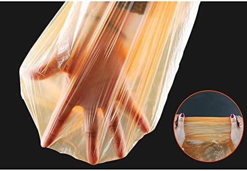 Small Trash Bags Strong Thicken Biodegradable Garbage Bag Wastebasket for Kitchen Office Home Bathroom Bedroom 100 Counts Random Color, Orange, 17.7 inch x 19.7 inch(45 x 50 cm)