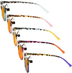 Eyekepper 5 Pack Blue Lens Glasses Women Screen Light Filter Blocking UV Rays Readers for Reading Computer Orange Tinted +2.00