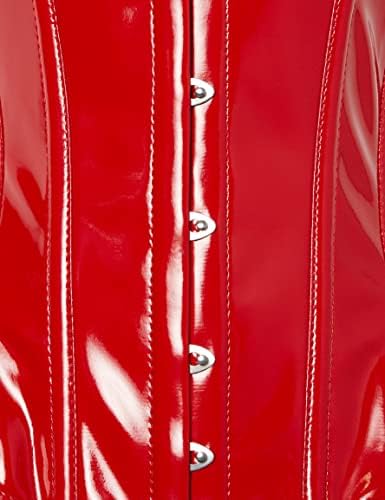 Daisy corsets Women's Lavish Red Patent Pvc Underwire Underbust Corset