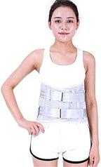 Lumbar Brace Belt, Lower Back Supports with Curved Aluminum Strips, Adjustable Hook and Loop Straps for Herniated Disc, Sciatica, Scoliosis (Size : L)