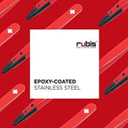 Rubis Classic Techno Swiss Cross Tweezers, Epoxy Coated Stainless Steel for Precise Eyebrows and Hair Removal 1KS101,Rubis Switzerland Swiss Made World Renowned Precision